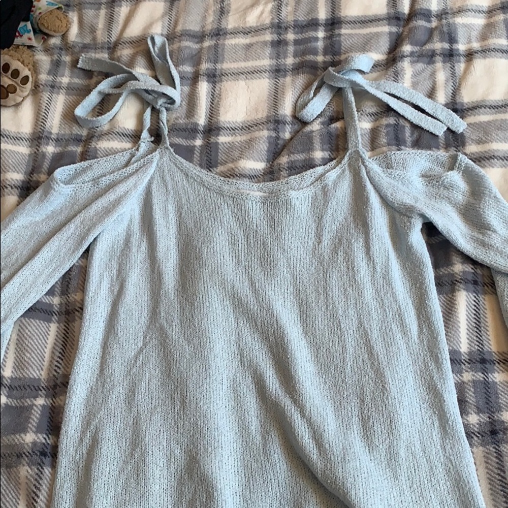 Baby blue knit sweater